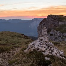 Crépuscule sur la Dent de Crolles