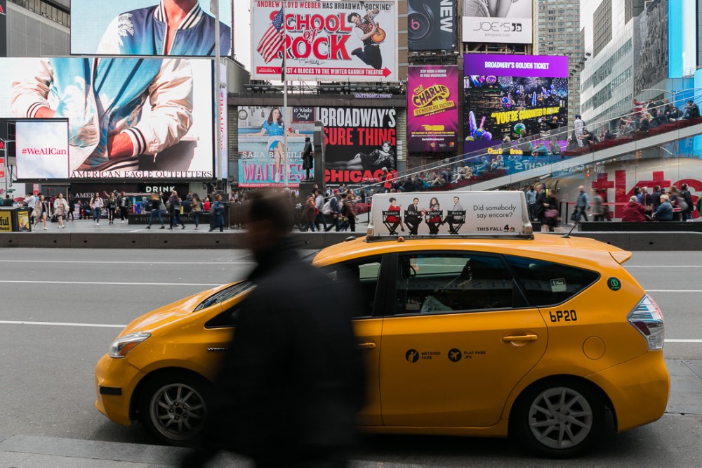 Yellow Cab at Time Square II