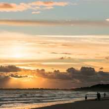 Coucher de soleil à Bois-Plage II