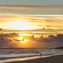 Coucher de soleil à Bois-Plage III