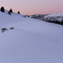 L'heure rose sur le Glandasse