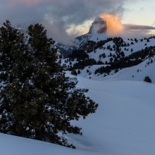 Soleil sur le Mont Aiguille