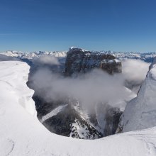 Mont Aiguille depuis le Rocher du Parquet