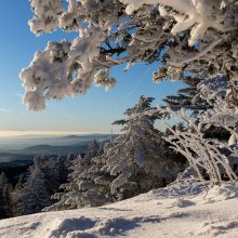 Sur les crêtes eneigées