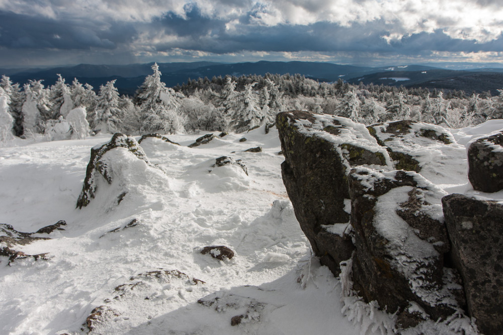 Le plateau sous la neige